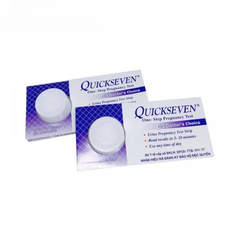 Que thử thai Quickseven Tanaphar Hộp 24 que - Kiểm tra thai nhanh, chính xác, bảo mật khi giao hàng, chất lượng đảm bảo
