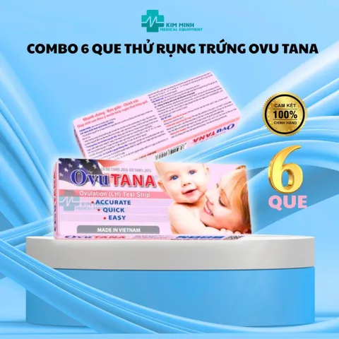 Combo 6 Que Thử Rụng Trứng Ovutana - Phát Hiện Ngày Rụng Trứng Chính Xác - Hàng Chính Hãng Giao Hàng Kín Đáo