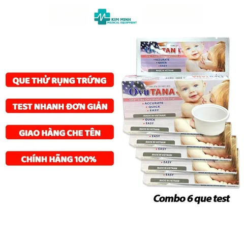Combo 6 Que Thử Rụng Trứng Ovutana - Phát Hiện Ngày Rụng Trứng Chính Xác - Hàng Chính Hãng Giao Hàng Kín Đáo