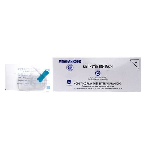 Hộp 50 Kim Truyền Tĩnh Mạch Cánh Bướm Vinahankook - Kim Chích 23G/25G Vô Trùng, Tiệt Trùng Khí EO, An Toàn Sức Khỏe