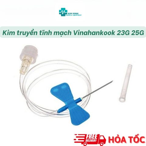 Kim Cánh Bướm Vinahankook 23G 25G - Kim Truyền Tĩnh Mạch Vô Trùng, Dùng Một Lần, Chất Lượng Cao, An Toàn Sử Dụng Trong Y Tế