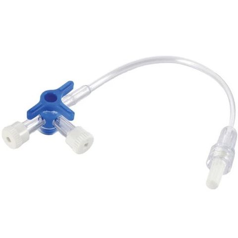 Khóa 3 Chia Greetmed Dài 35cm - Thiết Bị Y Tế Chất Lượng Cao, Khóa 3 Ngã Có Dây Nối, Sử Dụng Một Lần