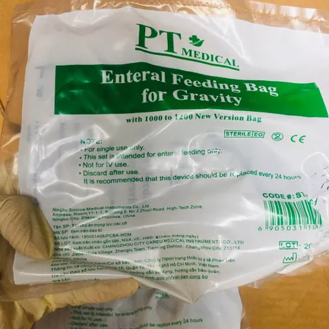 Túi Truyền Cà Phê Thải Độc Đại Tràng PT 1200ml - Dụng Cụ Phương Pháp Gerson Enema Súc Ruột Chất Lượng Cao