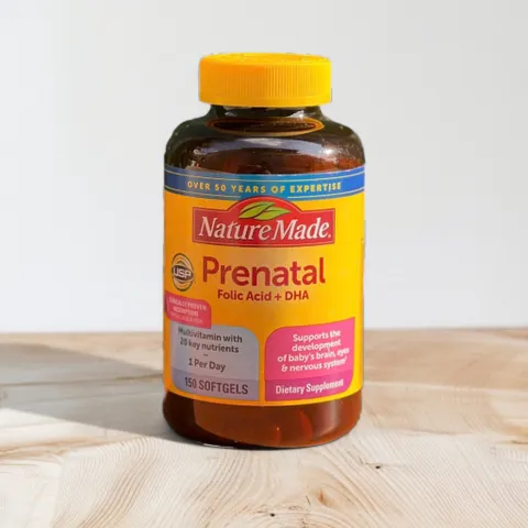 Viên uống vitamin tổng hợp cho bầu Prenatal multi DHA Nature Made 150 viên