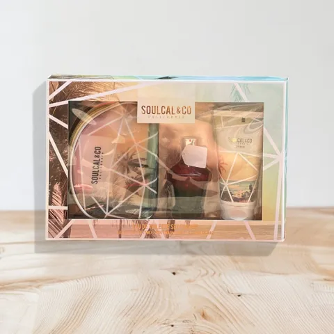 Set nước hoa nữ Soulcal & Co for her gồm 1 nước hoa 100ml + 1 sữa tắm 150ml + 1 túi ví