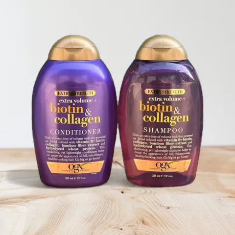 Set gội xả Biotin & Collagen OGX Thick & Full 385ml hàng Mỹ