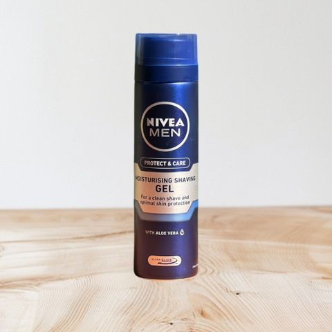 Gel cạo râu Nivea Protect & Care có tinh chất Aloe Vera - Dưỡng ẩm, bảo vệ da nam giới, gel cạo râu chất lượng cao, 297g