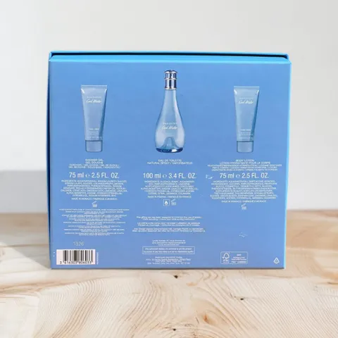 Set nước hoa nữ Davidoff Cool water EDT gồm nước hoa 100ml + sữa tắm 75ml + body lotion 75ml