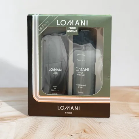 Set nước hoa nam Lomani Pour Homme gồm 1 chai nước hoa EDT 100ml + 1 xịt body 200ml