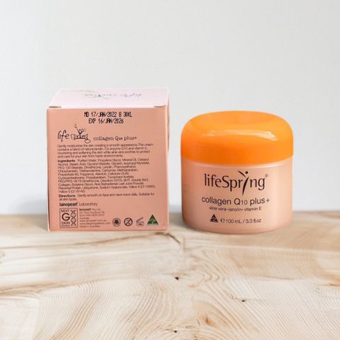 Kem Nhau Thai Cừu Úc LifeSpring Collagen Q10 Mẫu Mới - Sản Phẩm Chăm Sóc Da Chất Lượng Cao Từ Úc