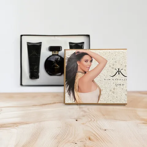 Set Nước Hoa Nữ Kim Kardashian Gold gồm nước hoa 100ml + body lotion 100ml + creamy body wash 100ml