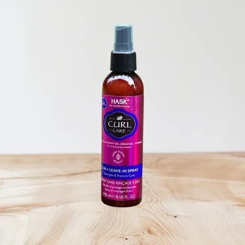 Xịt dưỡng phục hồi tóc Hask Curl Care 5in1 Leave-in Spray 175ml dành cho tóc xoăn