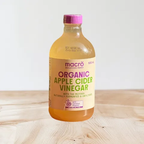 Giấm táo hữu cơ Macro Organic Apple Cider Vinegar 500ml 297132