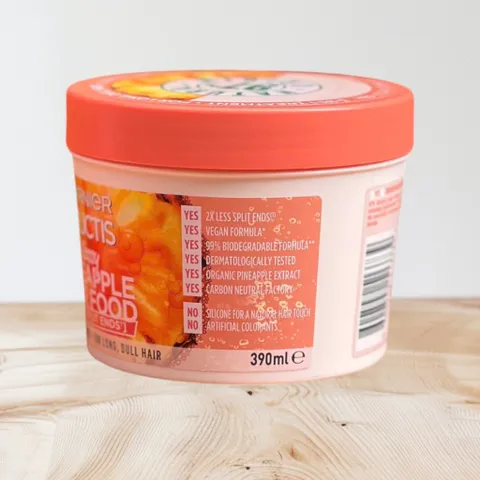 Kem ủ tóc đa năng mùi dứa Garnier Fructis Glossy Pineapple Hair Food 390ml