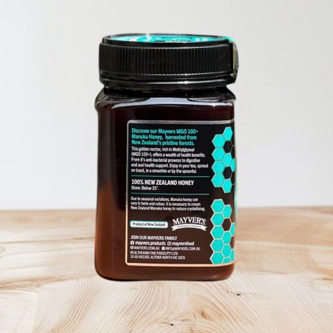 Mật ong Manuka Mayver’s MGO100+ manuka honey 500g hàng Úc