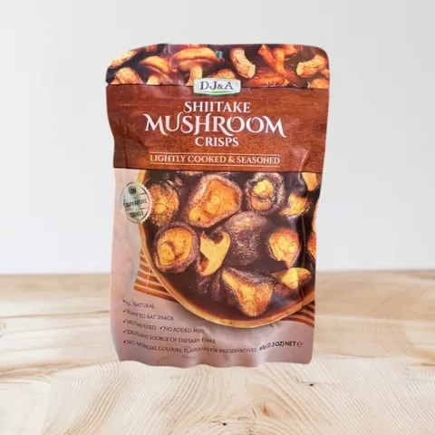 Nấm sấy giòn DJ&A Shiitake Mushroom Crisps 65g hàng Úc