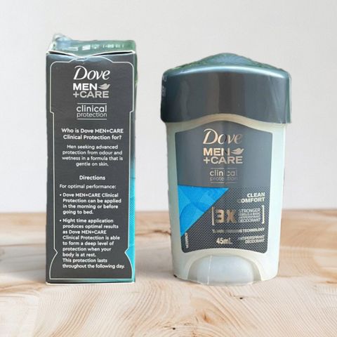 Lăn Khử Mùi Nam Dove Clinical Protection 45ml - Deodorant Sạch Mát, Chống Đổ Mồ Hôi Hiệu Quả, Hàng Chính Hãng Úc