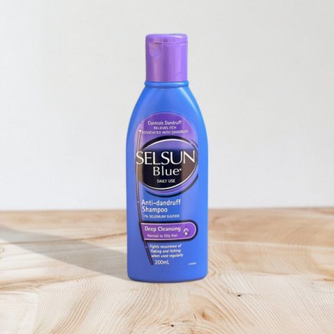 Dầu Gội Ngừa Gàu & Nấm Tóc Selsun Blue Nắp Tím 200ml – Chăm Sóc Tóc, Ngăn Ngừa Tóc Đổ Dầu Tuyệt Đối, Hàng Úc Chính Hãng