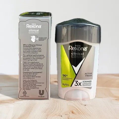 Lăn Khử Mùi Rexona Clinical Protection Cream Active Fresh 48g - Chống Mồ Hôi Hiệu Quả, Sản Phẩm Đáng Tin Cậy Từ Úc