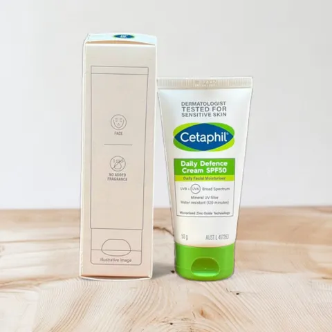 Kem chống nắng dưỡng ẩm Cetaphil Daily Defence Cream SPF50 daily Moisturiser 50g 297262