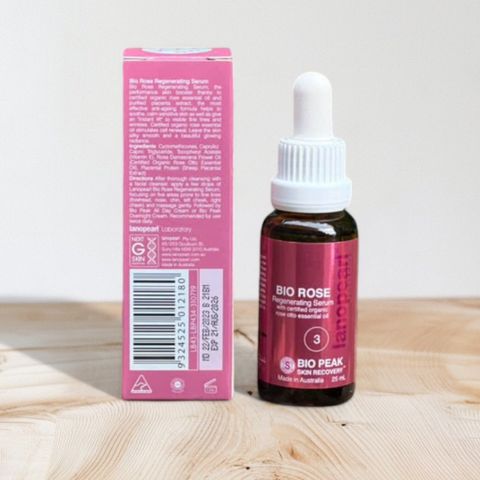 Serum Tái Tạo Da Lanopearl Bio Rose 25ml - Dưỡng Ẩm, Chống Lão Hóa và Sạm Nám Da từ Hoa Hồng Thiên Nhiên