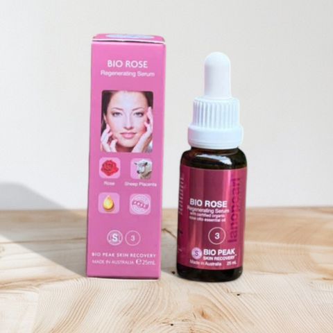 Serum Tái Tạo Da Lanopearl Bio Rose 25ml - Dưỡng Ẩm, Chống Lão Hóa và Sạm Nám Da từ Hoa Hồng Thiên Nhiên