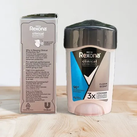 Lăn Khử Mùi Rexona Men Clinical Protection Hương Sạch 48g - Bảo Vệ Mồ Hôi Hiệu Quả, Hàng Chính Hãng Từ Costco và Walmart
