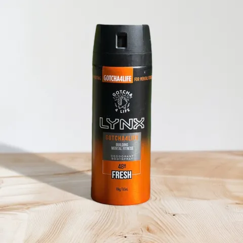 Xịt khử mùi xịt body Lynx Gotcha4life Building Metal Fitness 48H Fresh 165ml