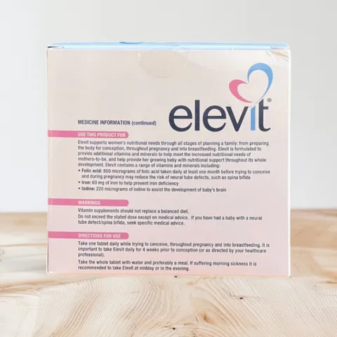 Viên uống vitamin tổng hợp Elevit cho mẹ mang thai & chuẩn bị mang thai - Hỗ trợ sức khỏe phụ nữ - 150 viên
