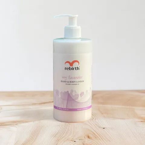 Kem dưỡng da tay Rebirth My Lavender Hand & Body lotion 500ml hàng Úc