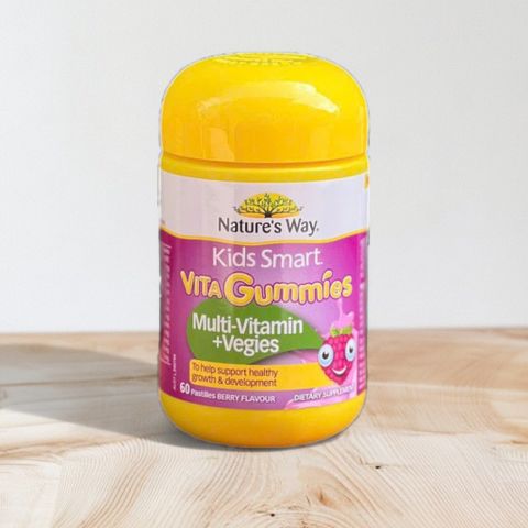 Kẹo dẻo Nature’s Way Kids Smart Vita gummies Multi vitamin Vegies 60 viên