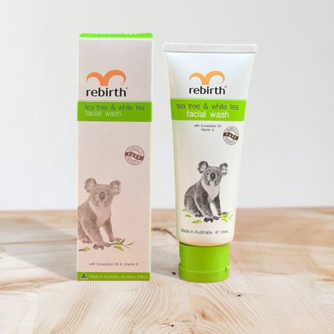 Sữa Rửa Mặt Rebirth Trà Tràm Trà Trắng 100ml - Chăm Sóc Da Mặt Sáng Khỏe, Làm Sạch Sâu, Phù Hợp Cho Da Nhạy Cảm