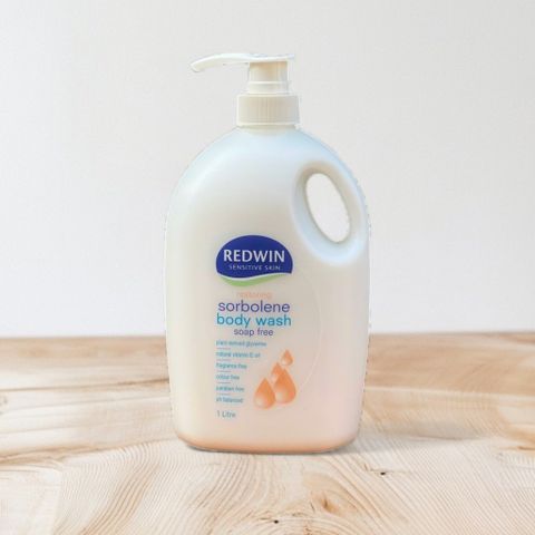 Sữa Tắm Dưỡng Ẩm Redwin Sensitive Skin 1L - Sorbolene Body Wash Không Xà Phòng, An Toàn Cho Da Nhạy Cảm