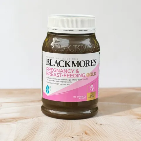 Viên uống bổ sung vitamin cho mẹ bầu Gold Blackmores 180 viên - Hỗ trợ sức khỏe trong thai kỳ và cho con bú