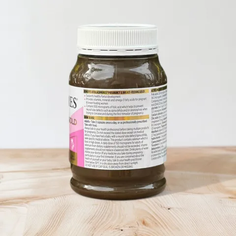 Viên uống bổ sung vitamin cho mẹ bầu Gold Blackmores 180 viên - Hỗ trợ sức khỏe trong thai kỳ và cho con bú