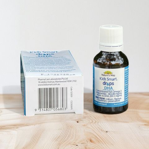 Siro bổ sung DHA dạng nước Nature's Way Kids Smart Drops DHA 20ml