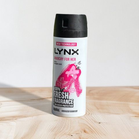 Xịt Khử Mùi Lynx Anarchy Cho Nữ Hương Hoa Hồng & Chanh Bergamot, 165ml, Tươi Mát 48 Giờ, Chăm Sóc Cơ Thể Chính Hãng