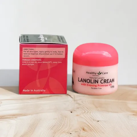 Kem Dưỡng Da Healthy Care Lanolin Cream 100g - Dưỡng Ẩm, Tái Tạo Làn Da Tươi Sáng Với Tinh Chất Hoa Anh Thảo