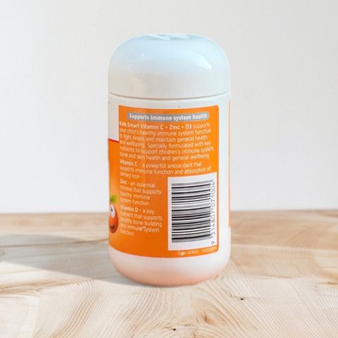 Kẹo tăng sức đề kháng Vitamin C Zinc D3 kids smart Nature’s way 75 viên