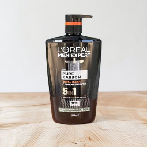 Sữa Tắm Nam L'oreal Paris Men Expert Pure Carbon 1000ml - Chăm Sóc Da Mịn Màng, Hương Thơm Nam Tính, Đồ Chăm Sóc Cơ Thể Xuất Xứ Mỹ