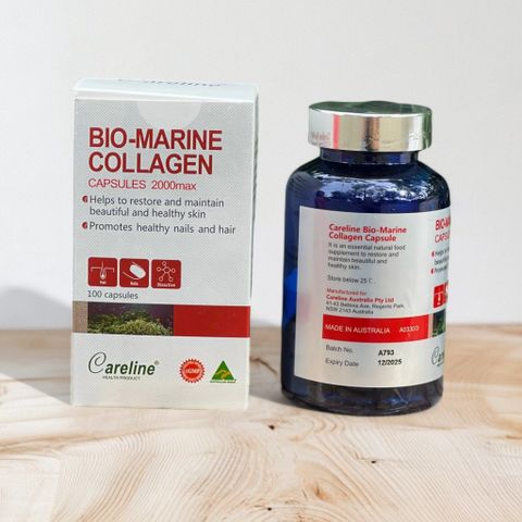 Viên uống bổ sung collagen Bio Marine Collagen Careline 100 viên Úc