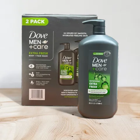 Sữa tắm và sữa rửa mặt cho nam Dove Men Care Extra Fresh 946ml