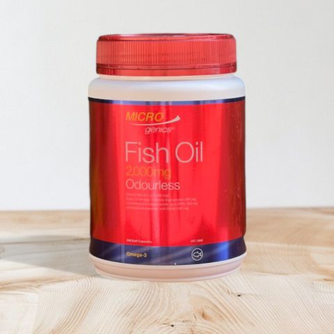 Viên uống bổ sung Omega 3 không mùi MicroGenics Fish oil 2000mg DHA 240mg 340 viên