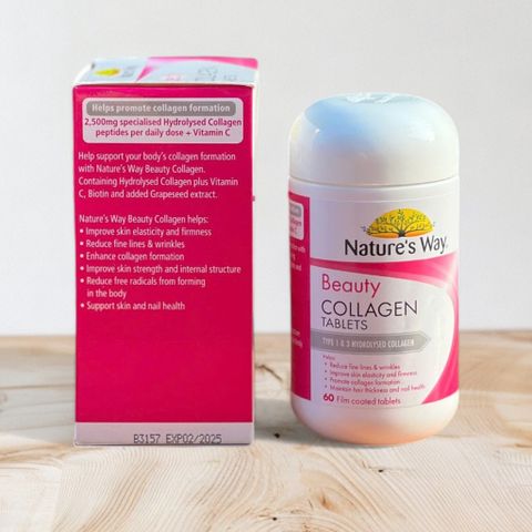 Viên uống bổ sung Collagen Beauty Nature’s Way 60 viên