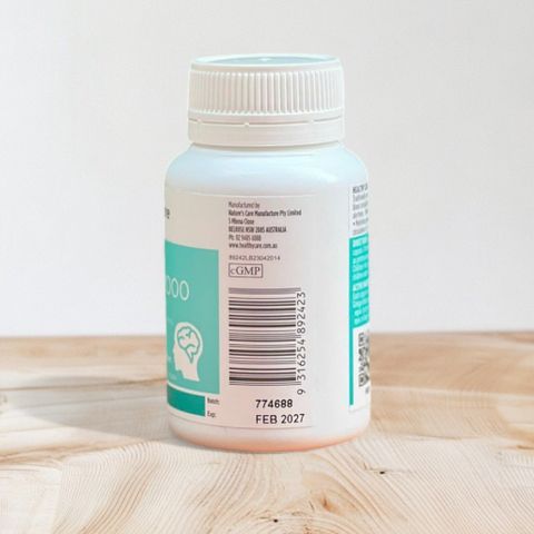 Viên uống bổ não Ginkgo Biloba 2000mg - Tăng cường trí nhớ & tuần hoàn máu não - Healthy Care 100 viên