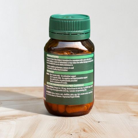 Viên uống bổ não Ginkgo 6000 Thompson's One a Day - Tăng cường trí nhớ, hỗ trợ sức khỏe não bộ từ Úc
