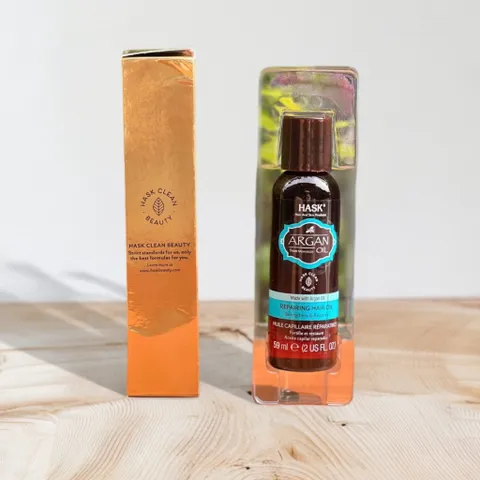 Tinh Chất Dưỡng Tóc Hask Argan Oil 59ml - Phục Hồi Tóc Khô Xơ và Hư Tổn với Dầu Dừa và Keratin từ Morocco