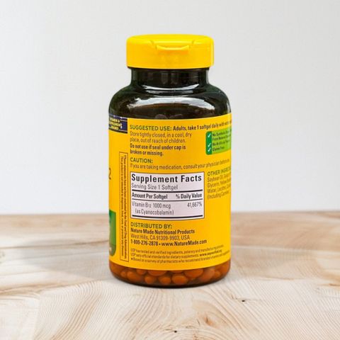 Viên uống bổ sung Vitamin b12 Nature made 1000mg 400 viên
