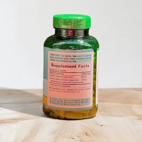 Viên uống bổ sung tinh chất nghệ Turmeric Curcumin 500mg Puritan’s Pride - Hỗ trợ sức khỏe 180 viên