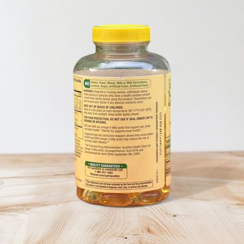Viên uống dầu cá hương chanh Omega 3 Spring Valley 2000mg 120 viên